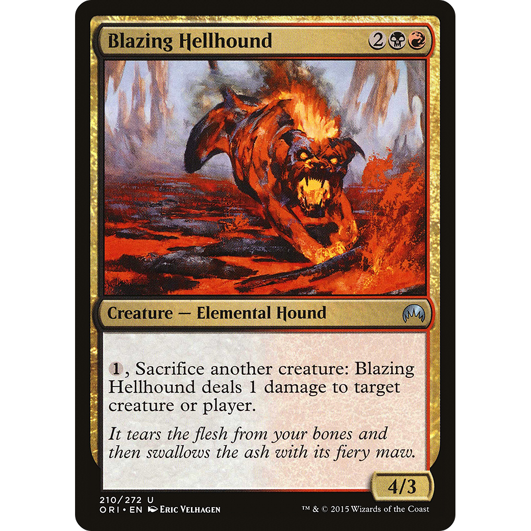 Blazing Hellhound (ORI-210) - Magic Origins