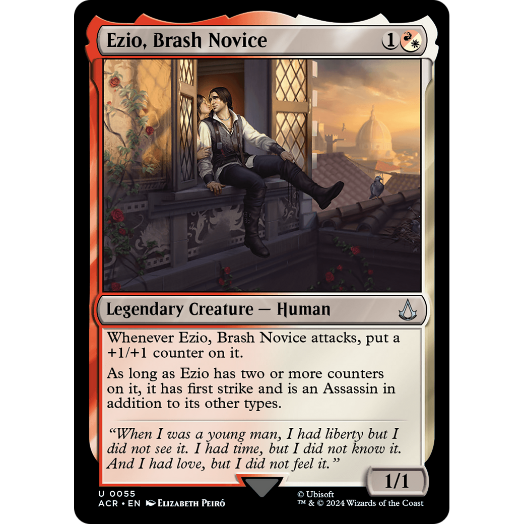 Ezio, Brash Novice (ACR-055) - Assassin's Creed Foil