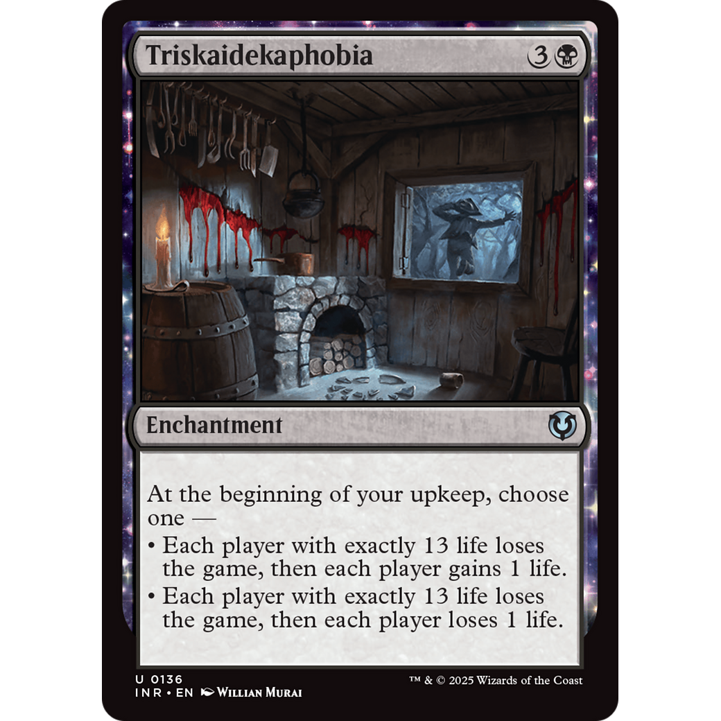 Triskaidekaphobia (INR-136) - Innistrad Remastered: (enchantment) Foil