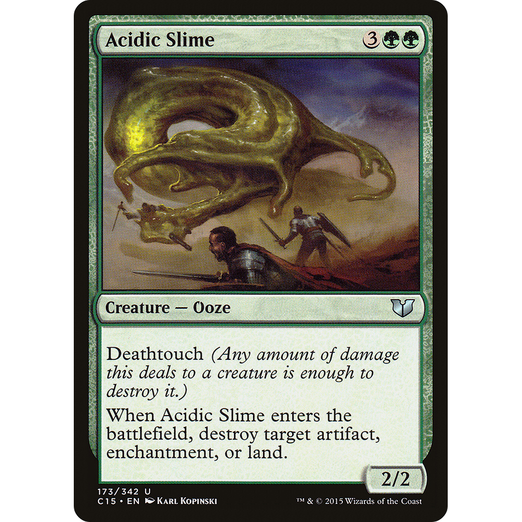 Acidic Slime (C15-173) - Commander 2015