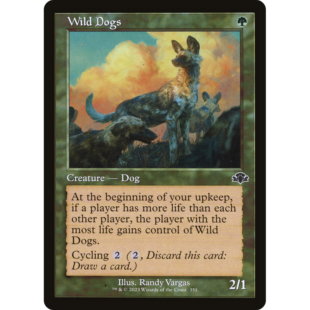 Wild Dogs (Retro Frame) (DMR-351) - Dominaria Remastered