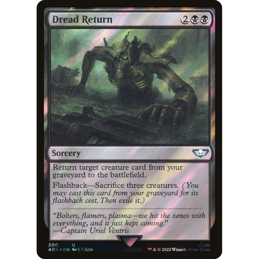 Dread Return (40K-200) - Warhammer 40,000 Commander Foil