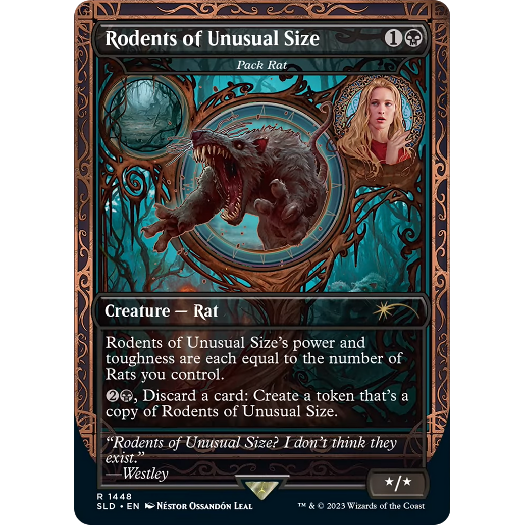 Rodents of Unusual Size - Pack Rat (SLD-1448) - Secret Lair Drop / Rodents of Unusual Size (Borderless)