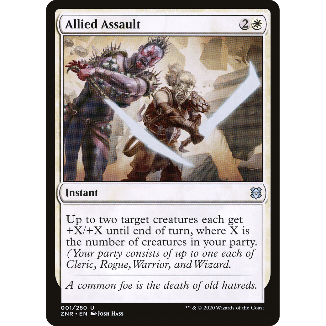Allied Assault (ZNR-001) - Zendikar Rising Foil