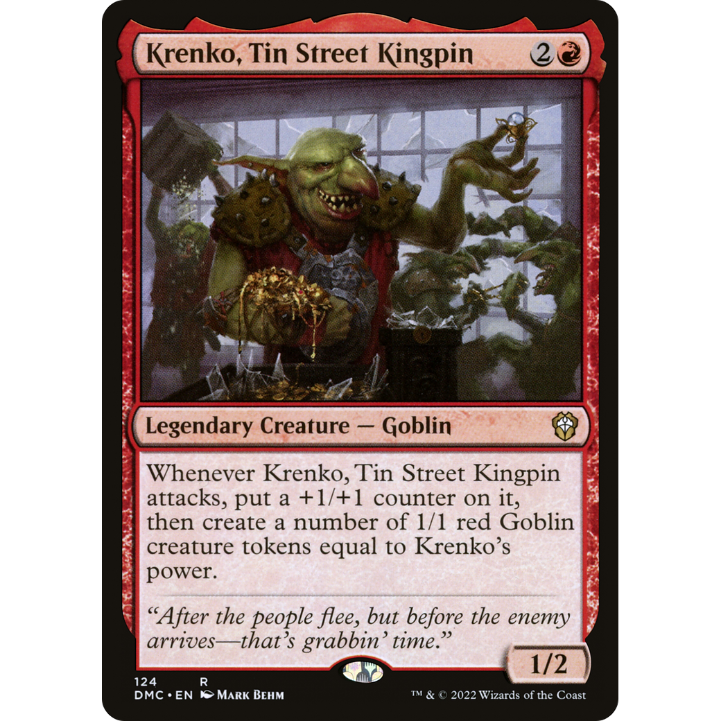 Krenko, Tin Street Kingpin (DMC-124) - Dominaria United Commander