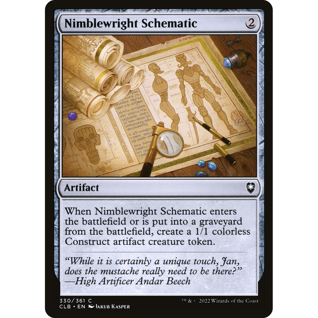Nimblewright Schematic (CLB-330) - Commander Legends: Battle for Baldur's Gate
