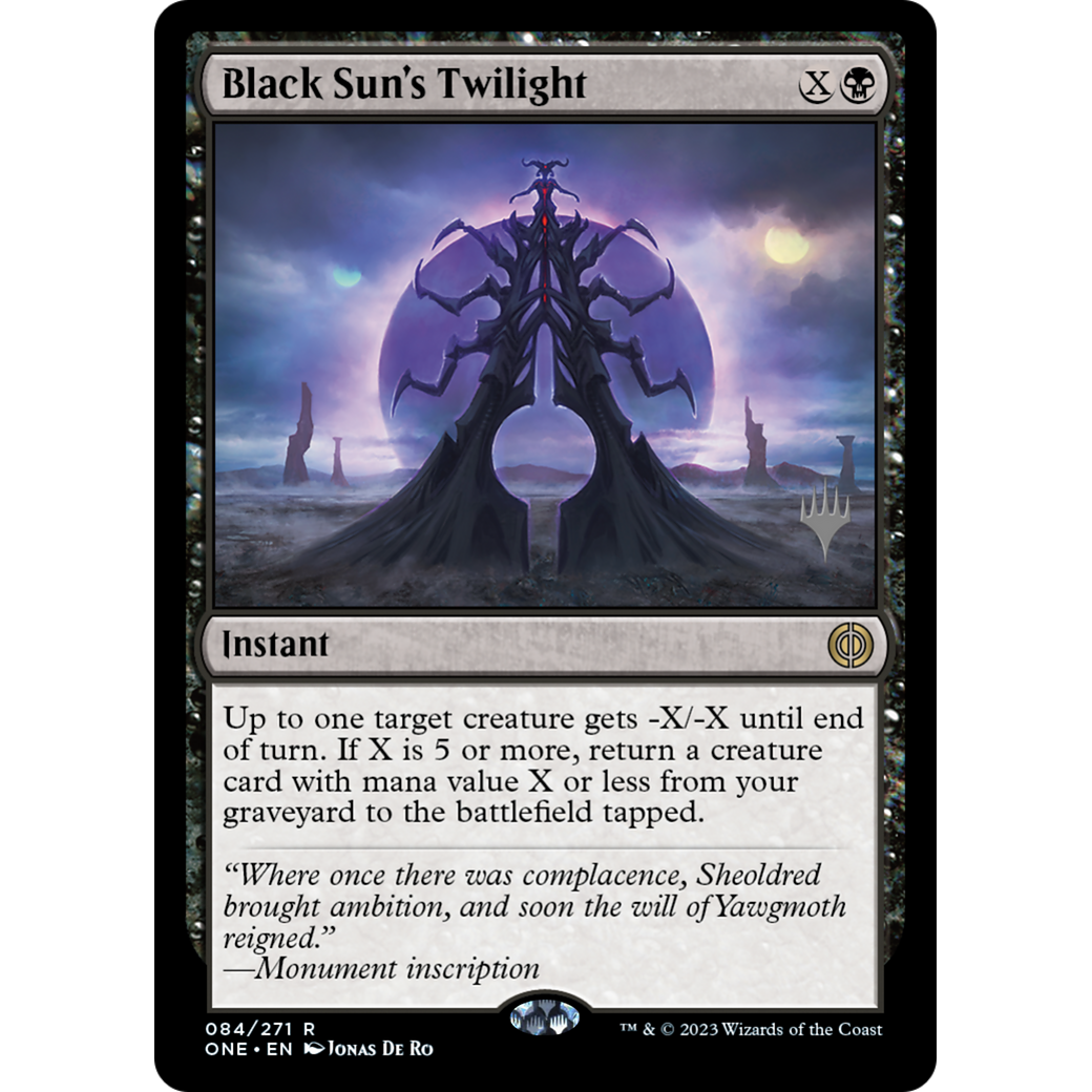 Black Sun's Twilight (PPONE-84P) - Phyrexia: All Will Be One Promos