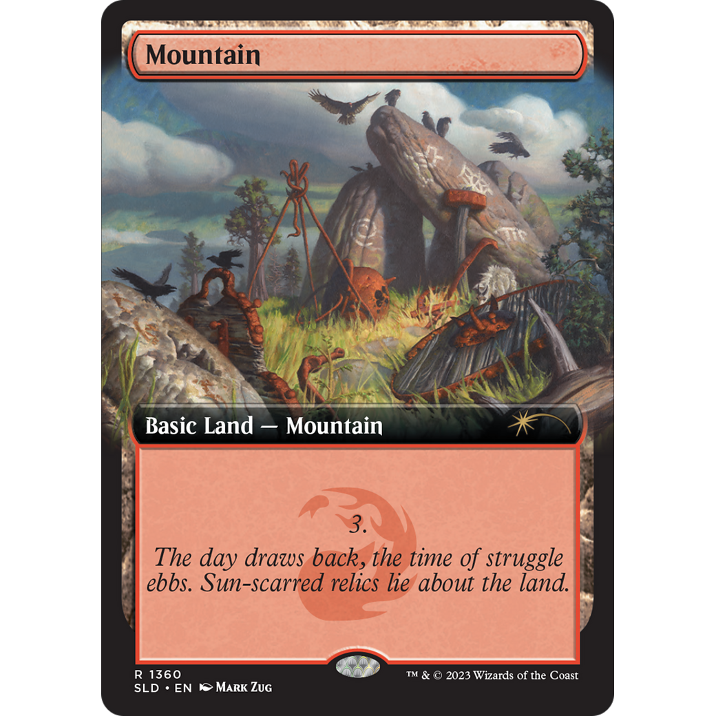 Mountain (1360) (SLD-1360) - Secret Lair Drop: (Extended Art)