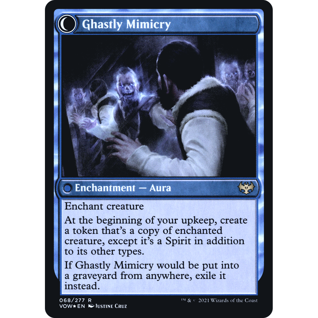 Mirrorhall Mimic (PRE-068) - Innistrad: Crimson Vow Promos: (Double Faced Transform) Foil
