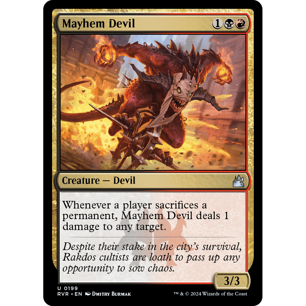 Mayhem Devil (RVR-199) - Ravnica Remastered Foil