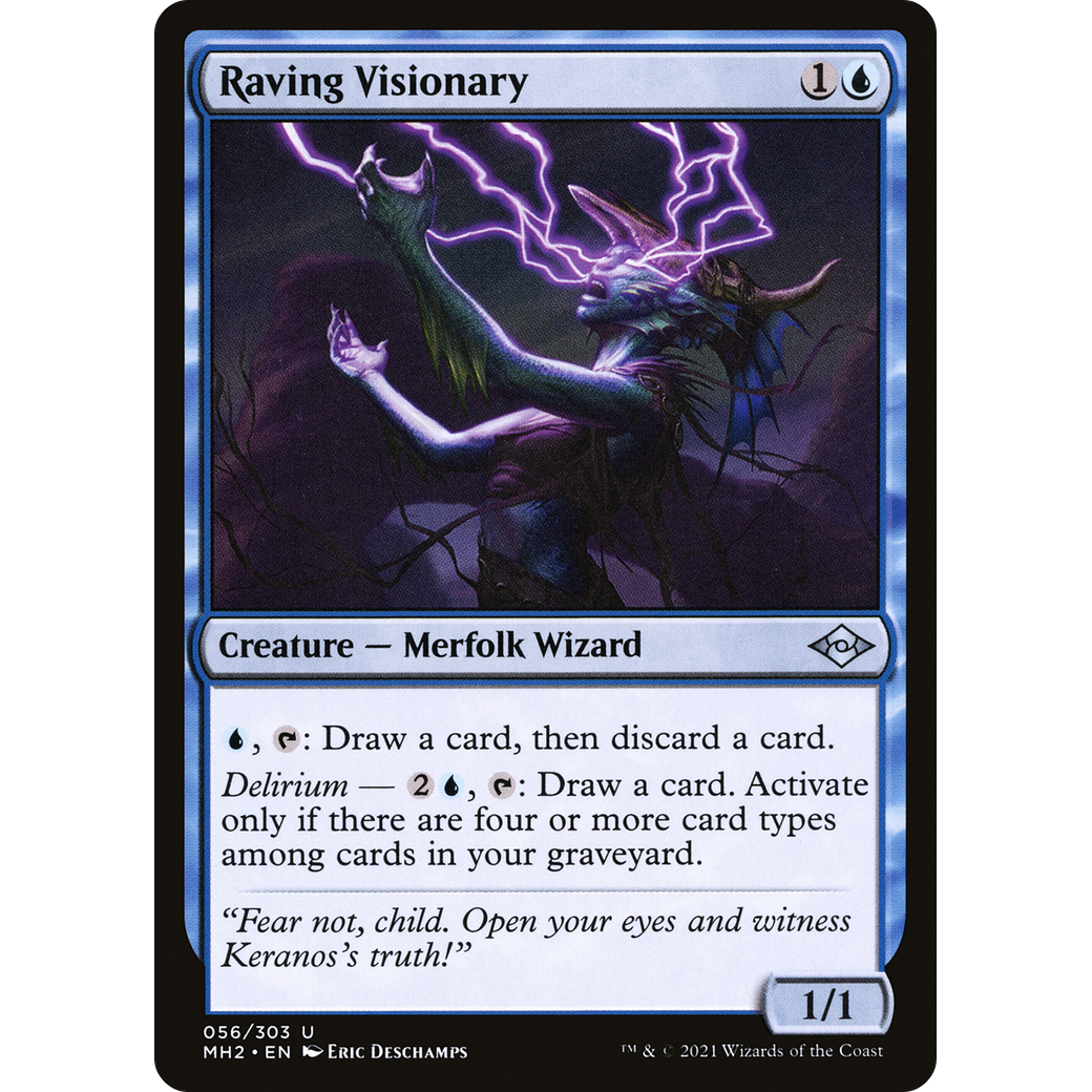 Raving Visionary (MH2-056) - Modern Horizons 2 Foil