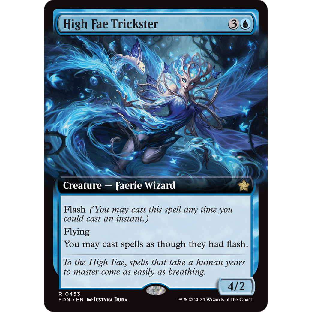 High Fae Trickster (FDN-453) - Foundations: (Extended Art) Foil
