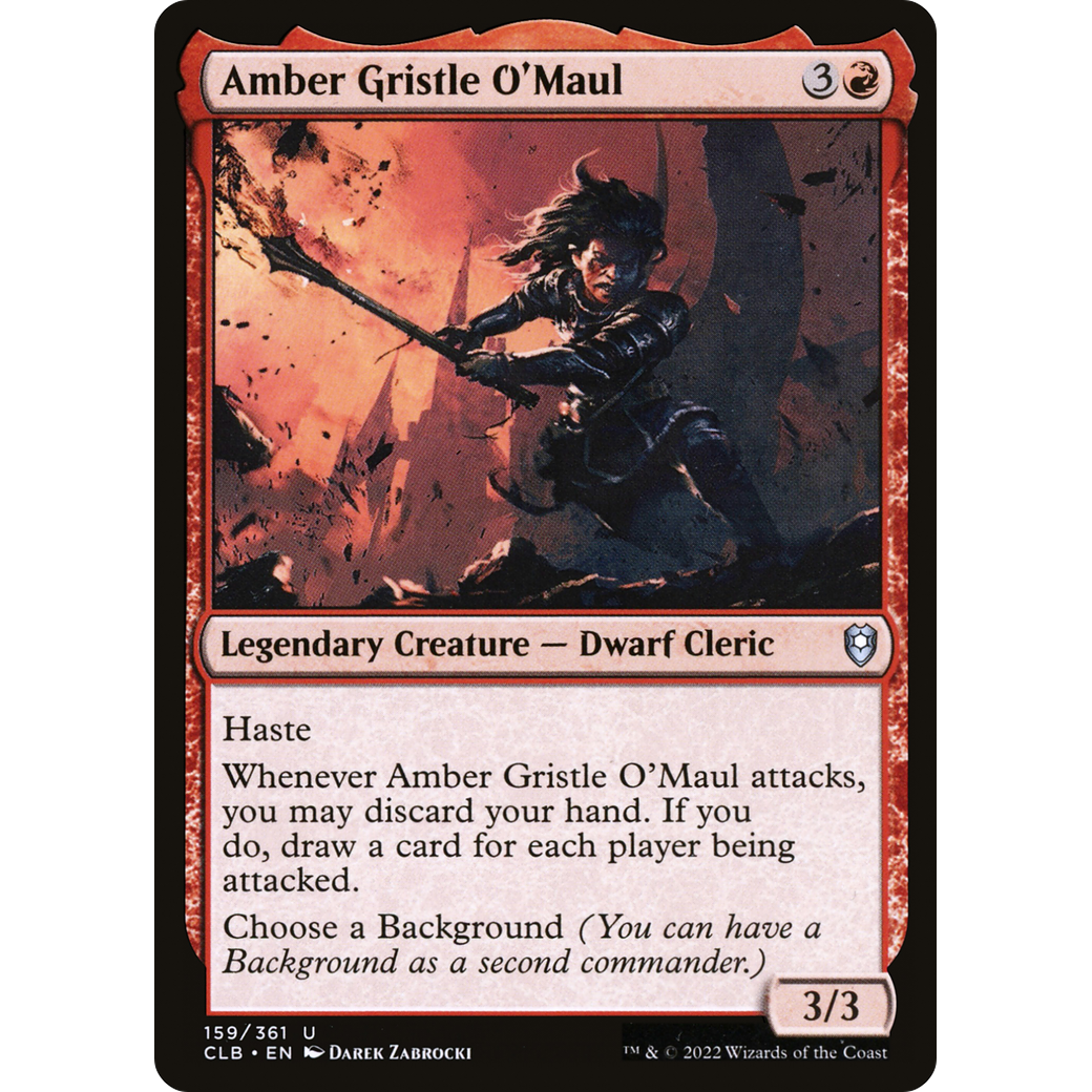 Amber Gristle O'Maul (CLB-159) - Commander Legends: Battle for Baldur's Gate Foil