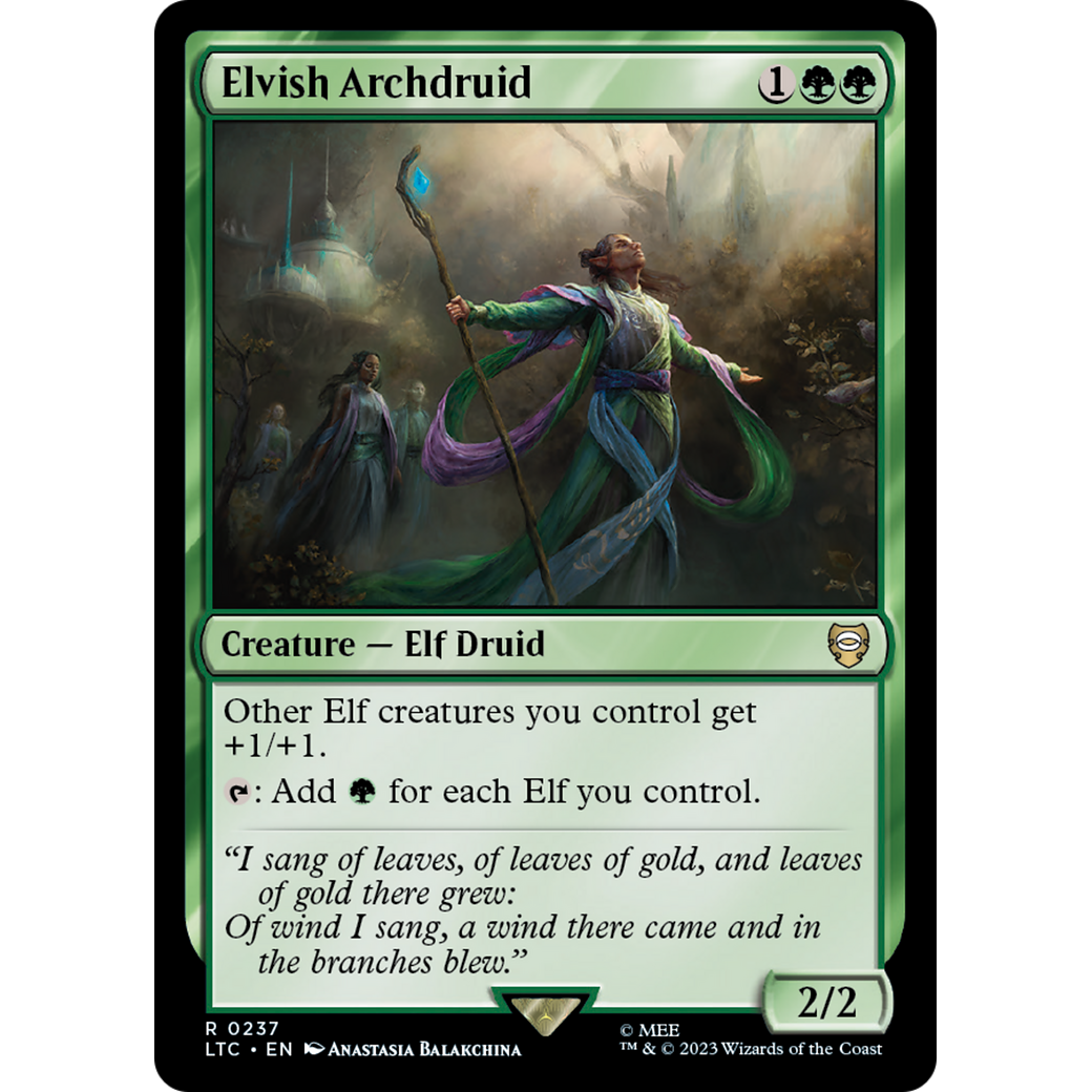 Elvish Archdruid (LTC-237) - Tales of Middle-earth Commander