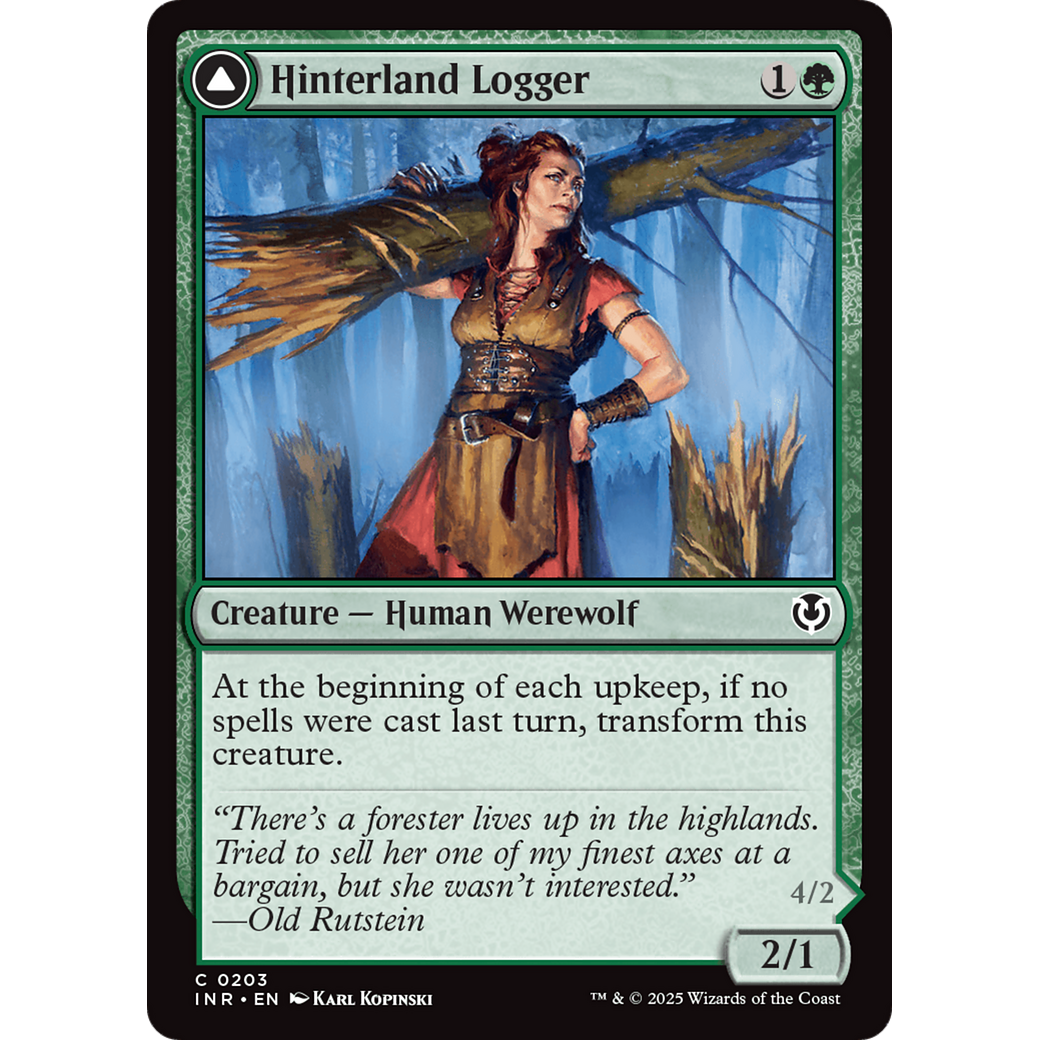 Hinterland Logger // Timber Shredder (INR-203) - Innistrad Remastered Foil