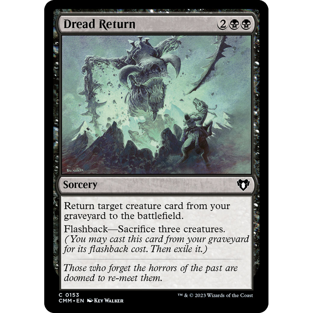 Dread Return (CMM-153) - Commander Masters Foil