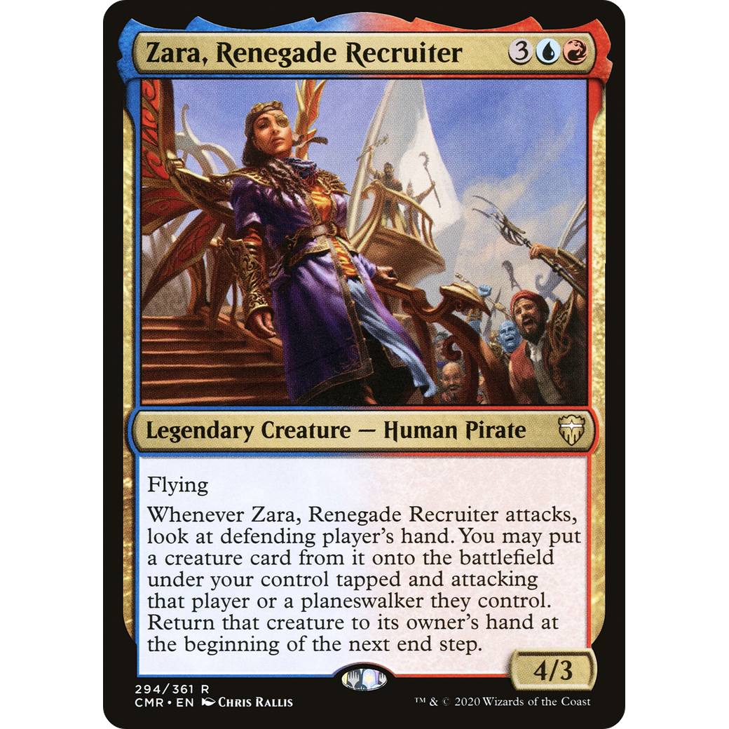 Zara, Renegade Recruiter (CMR-294) - Commander Legends Foil