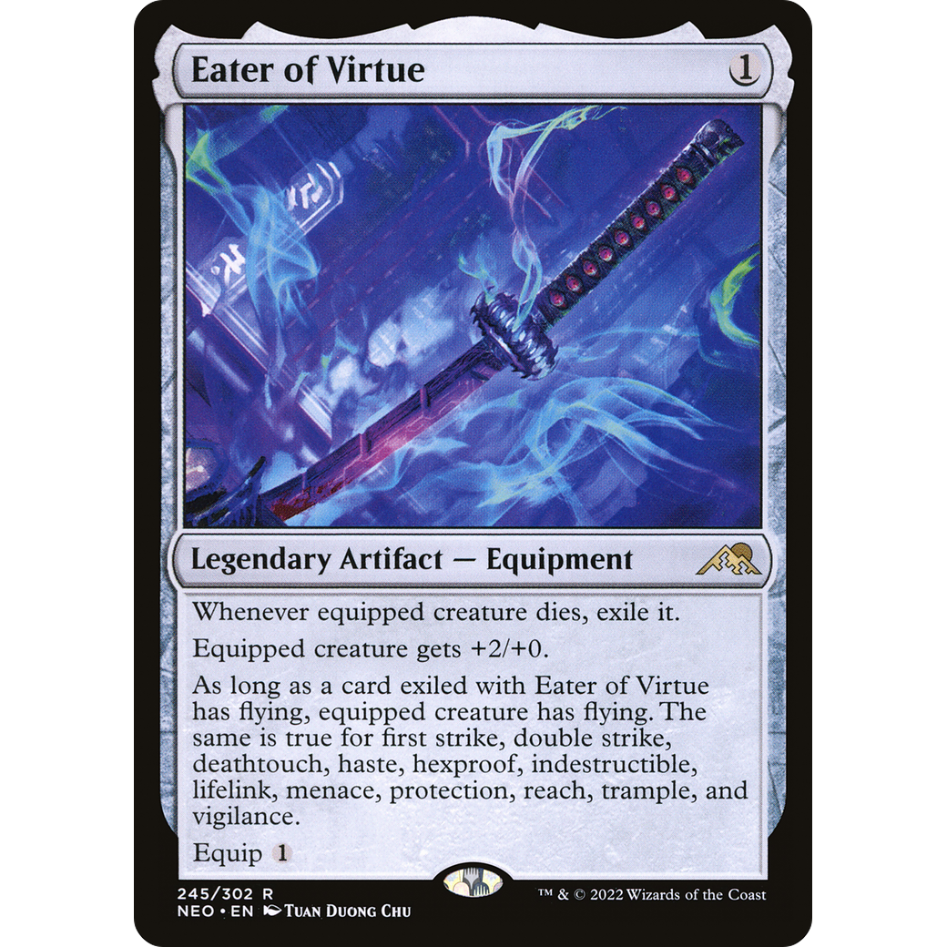 Eater of Virtue (NEO-245) - Kamigawa: Neon Dynasty Foil