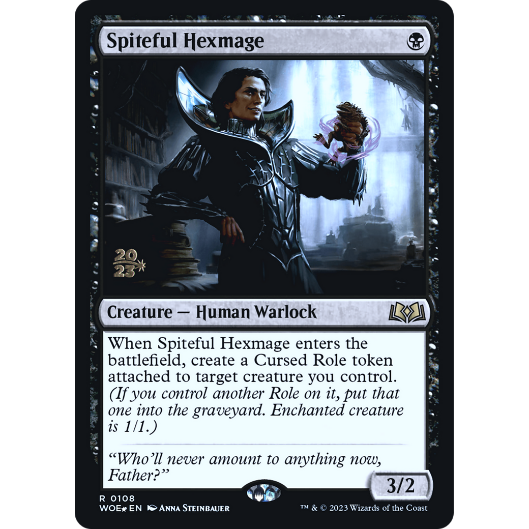 Spiteful Hexmage (PRE-108S) - Wilds of Eldraine Promos Foil