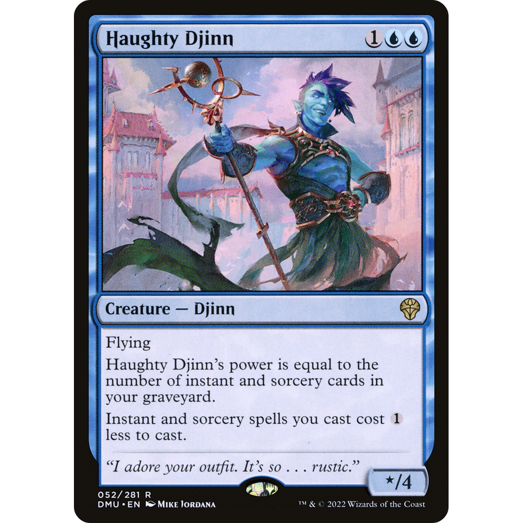 Haughty Djinn (DMU-052) - Dominaria United Foil