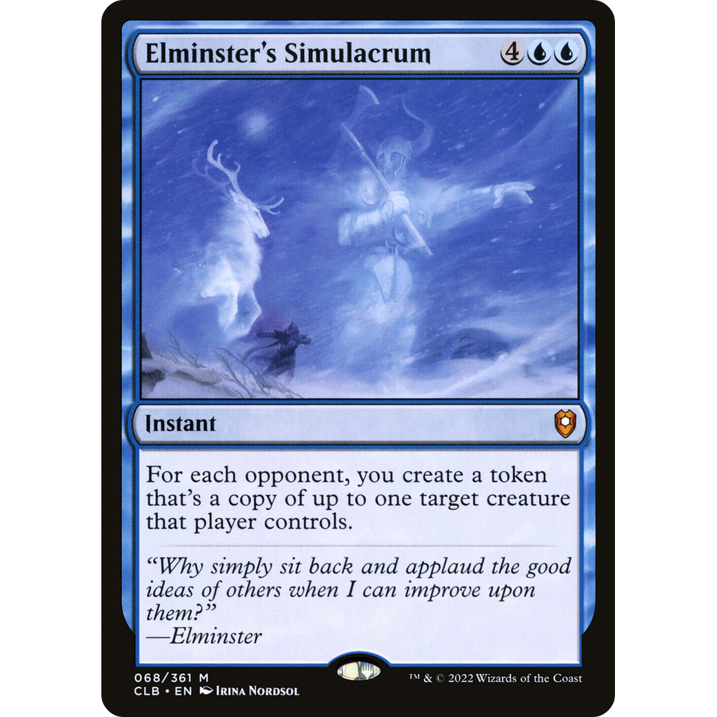 Elminster's Simulacrum (CLB-068) - Commander Legends: Battle for Baldur's Gate Foil