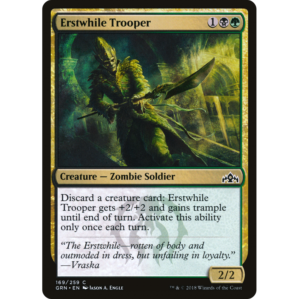 Erstwhile Trooper (GRN-169) - Guilds of Ravnica Foil