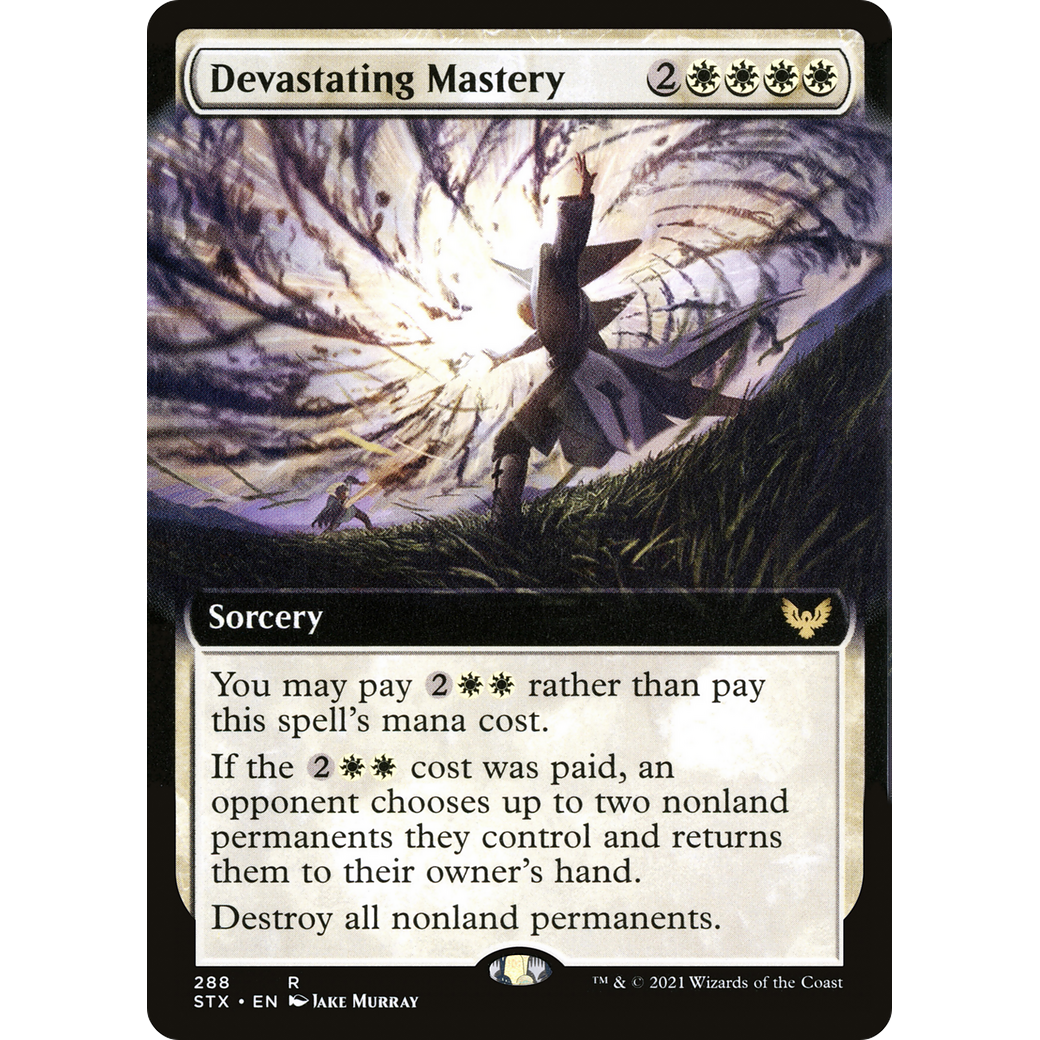 Devastating Mastery (Extended Art) (STX-288) - Strixhaven: School of Mages: (Extended Art) Foil