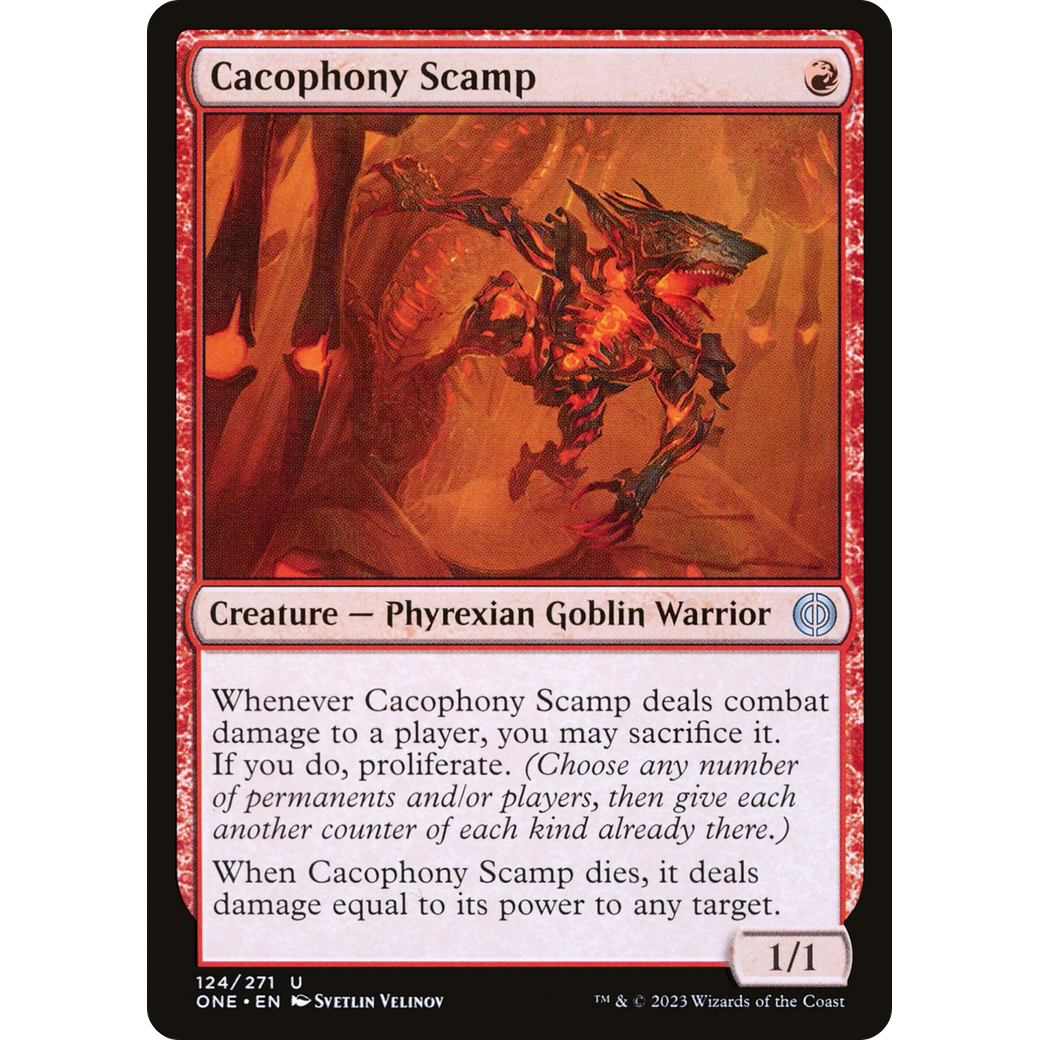Cacophony Scamp (ONE-124) - Phyrexia: All Will Be One