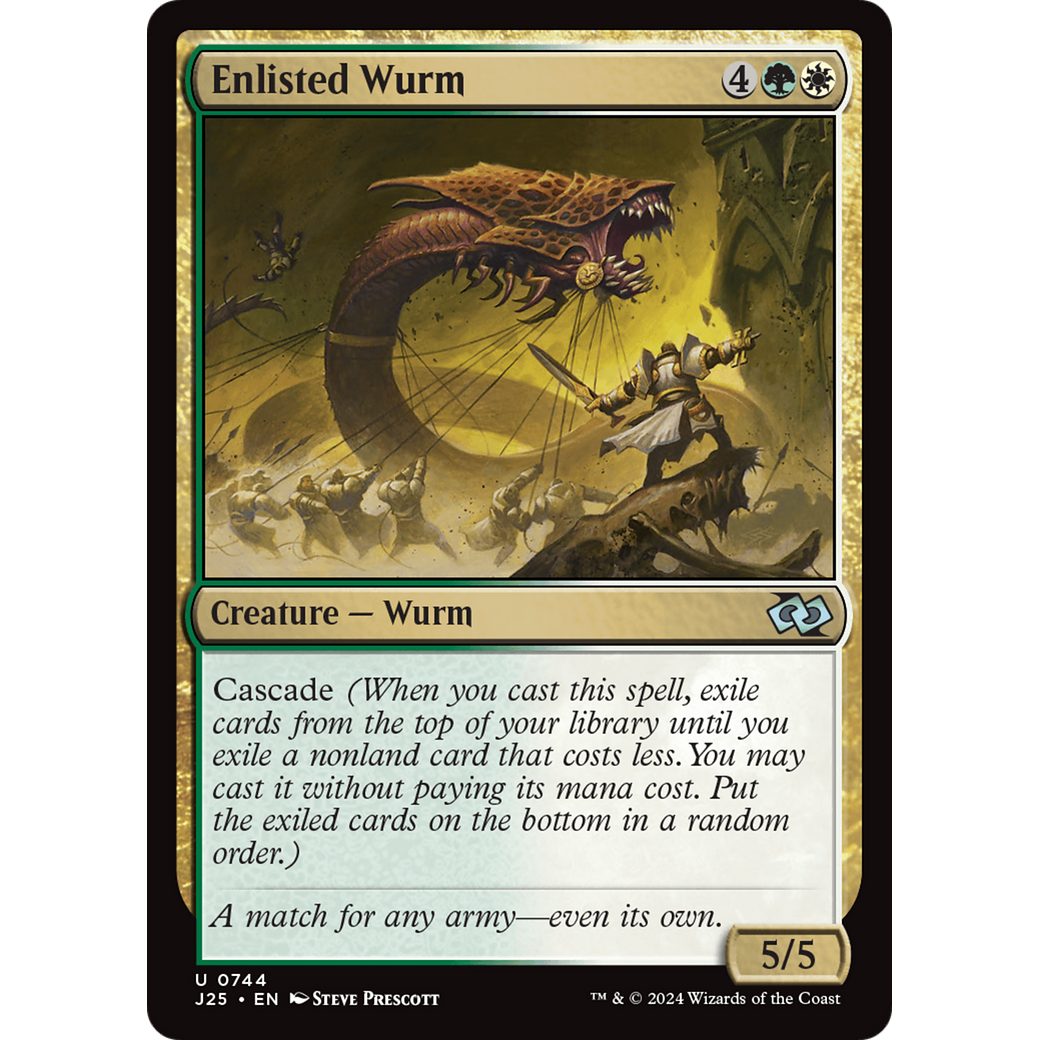 Enlisted Wurm (J25-744) - Foundations Jumpstart