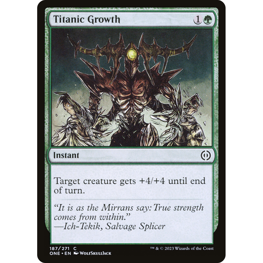 Titanic Growth (ONE-187) - Phyrexia: All Will Be One
