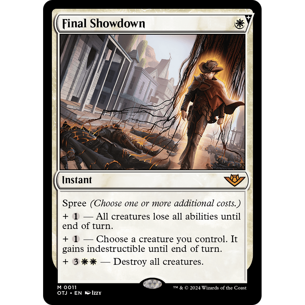 Final Showdown (OTJ-011) - Outlaws of Thunder Junction: (spree) Foil