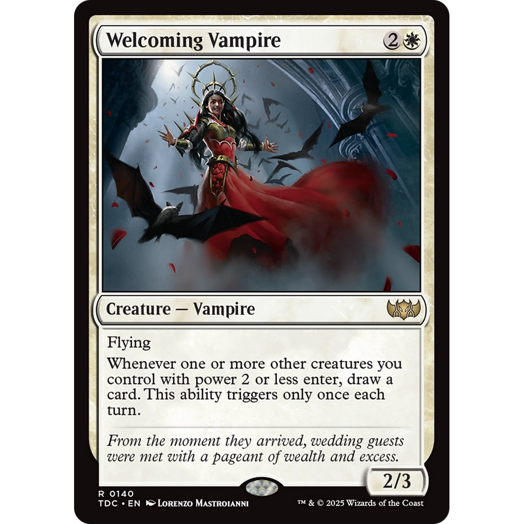 Welcoming Vampire (TDC-140) - Commander: Tarkir: Dragonstorm
