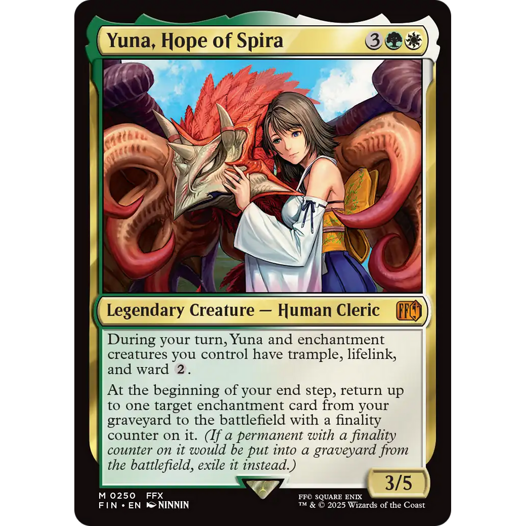Yuna, Hope of Spira (FIN-250) - FINAL FANTASY Foil