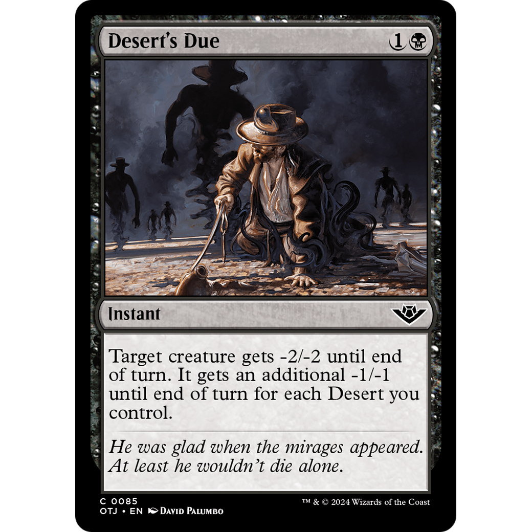 Desert's Due (OTJ-085) - Outlaws of Thunder Junction Foil