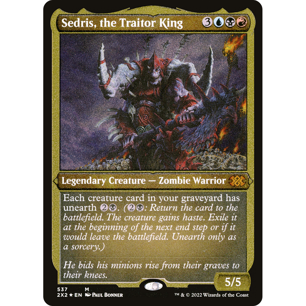 Sedris, the Traitor King (Foil Etched) (2X2-537) - Double Masters 2022 Foil