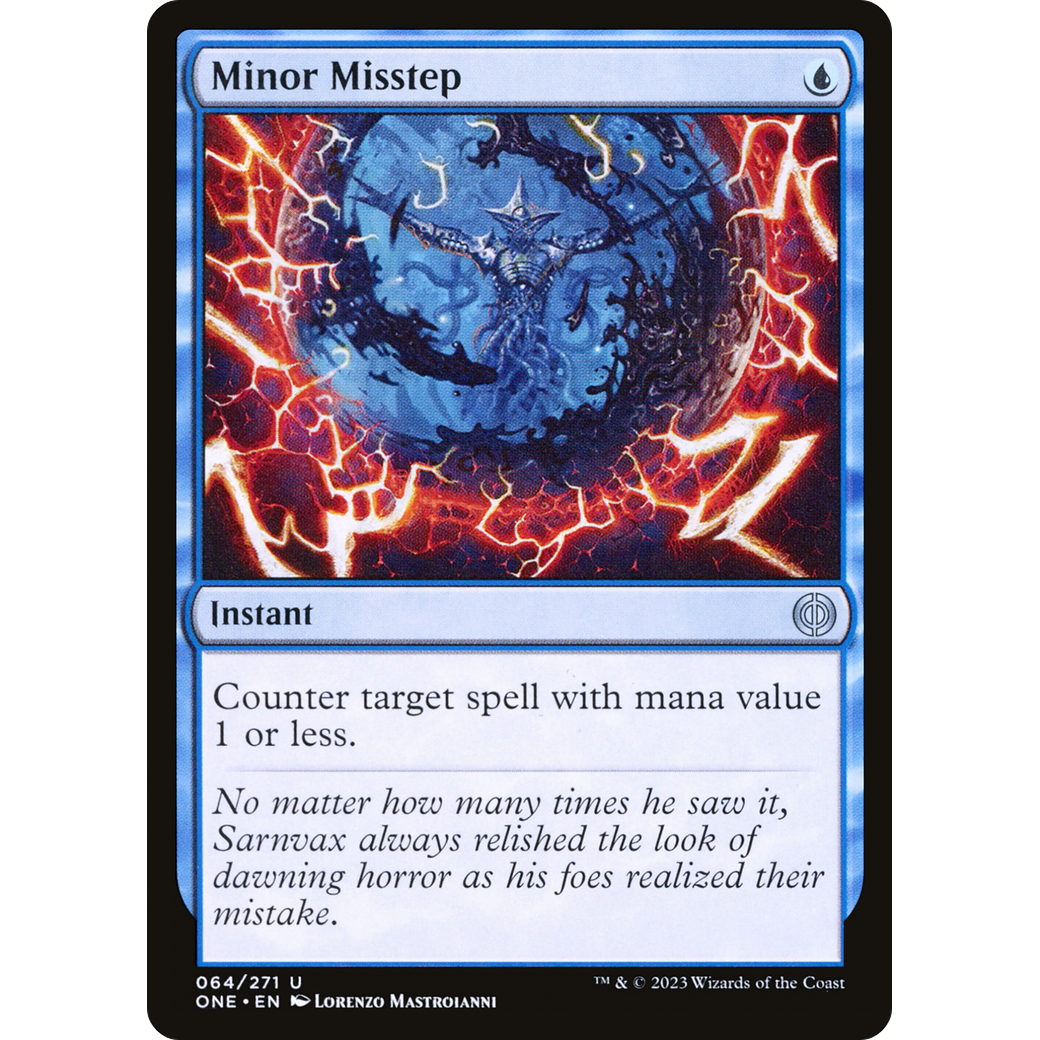 Minor Misstep (ONE-064) - Phyrexia: All Will Be One Foil