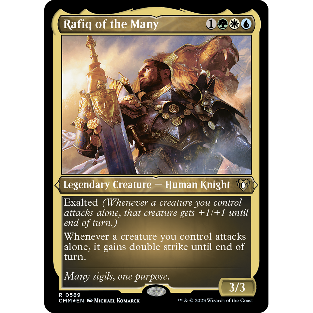 Rafiq of the Many (CMM-589) - Commander Masters Etched Foil