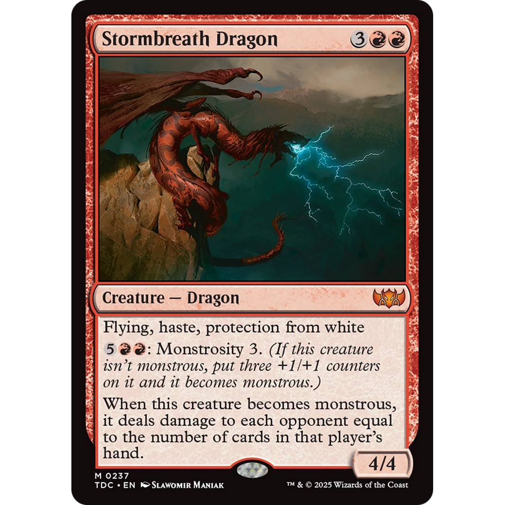 Stormbreath Dragon (TDC-237) - Commander: Tarkir: Dragonstorm