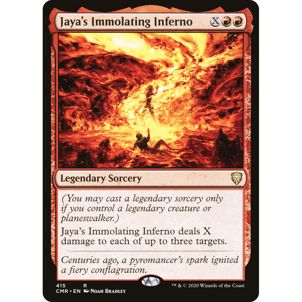 Jaya's Immolating Inferno (CMR-415) - Commander Legends