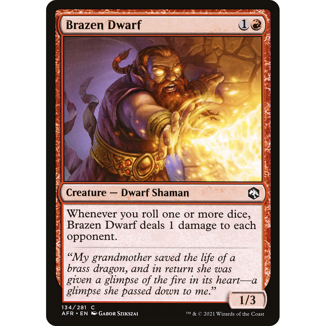 Brazen Dwarf (AFR-134) - Adventures in the Forgotten Realms Foil