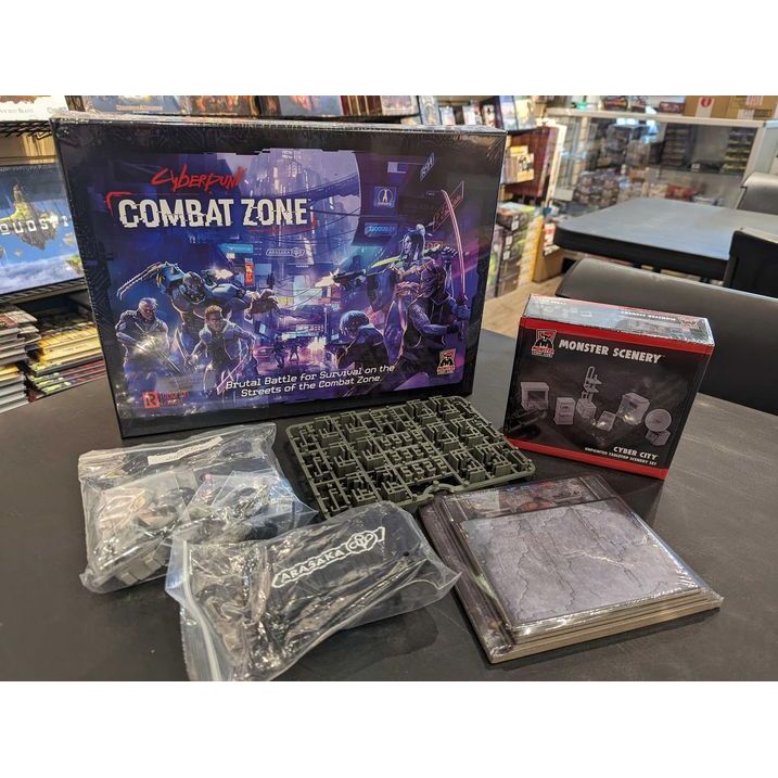 Cyberpunk Red: Combat Zone and Kickstarter Stretch Goals Box