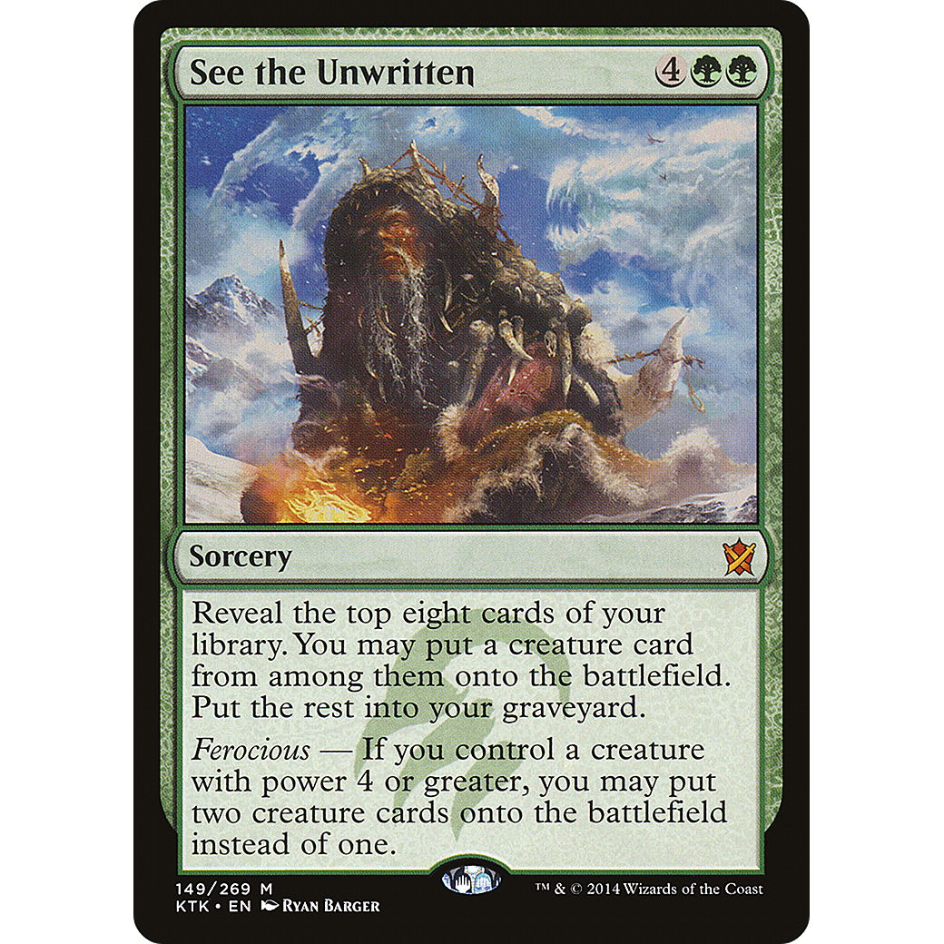 See the Unwritten (KTK-149) - Khans of Tarkir