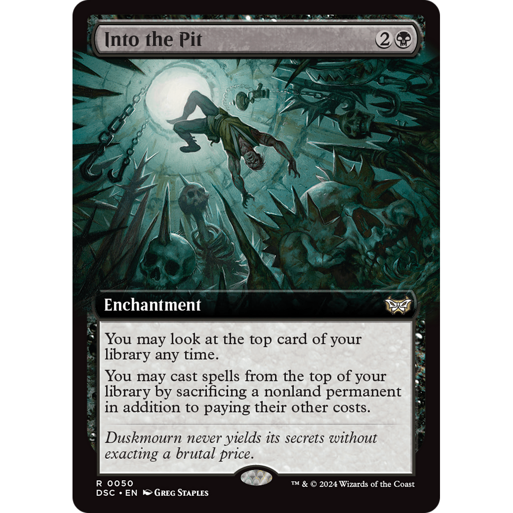Into the Pit (DSC-050) - Duskmourn: House of Horror Commander: (Extended Art)