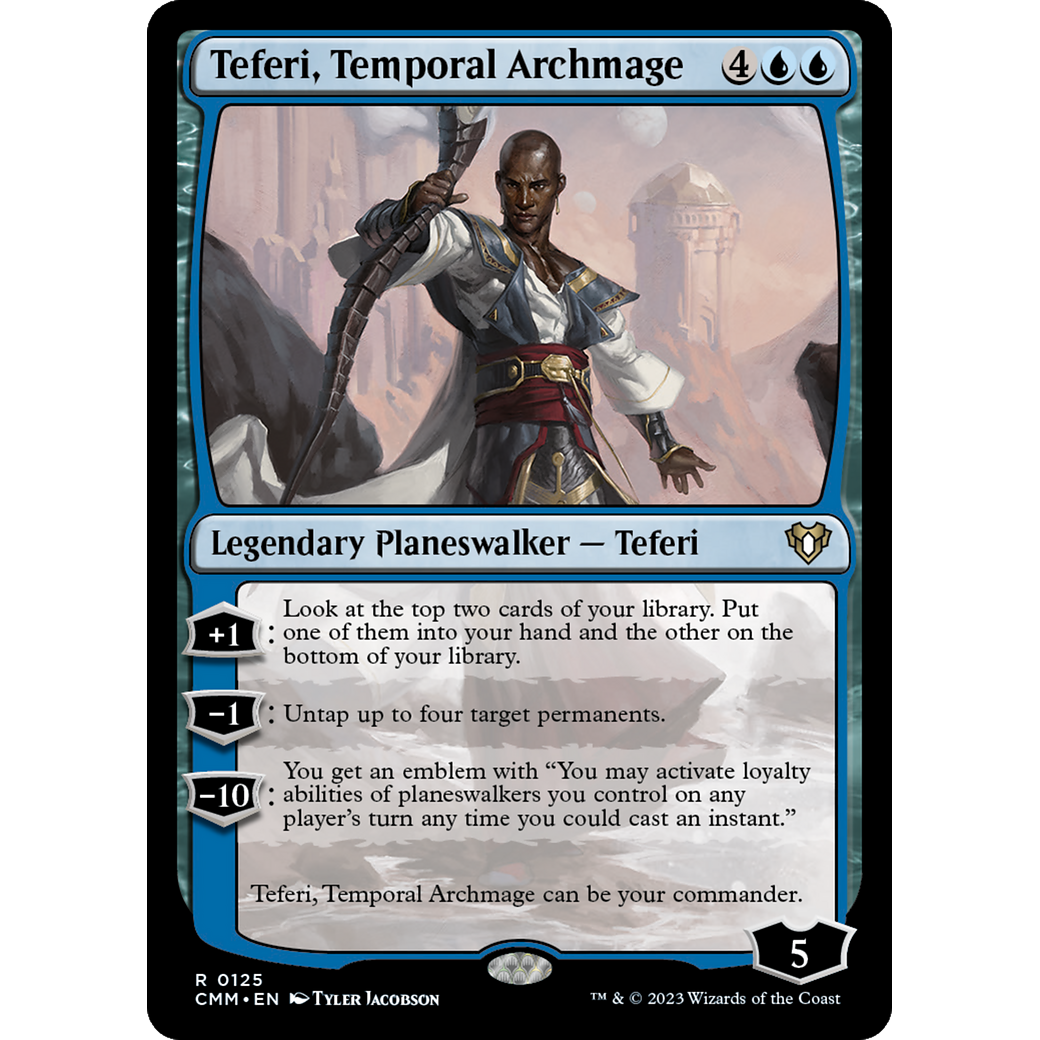 Teferi, Temporal Archmage (CMM-125) - Commander Masters