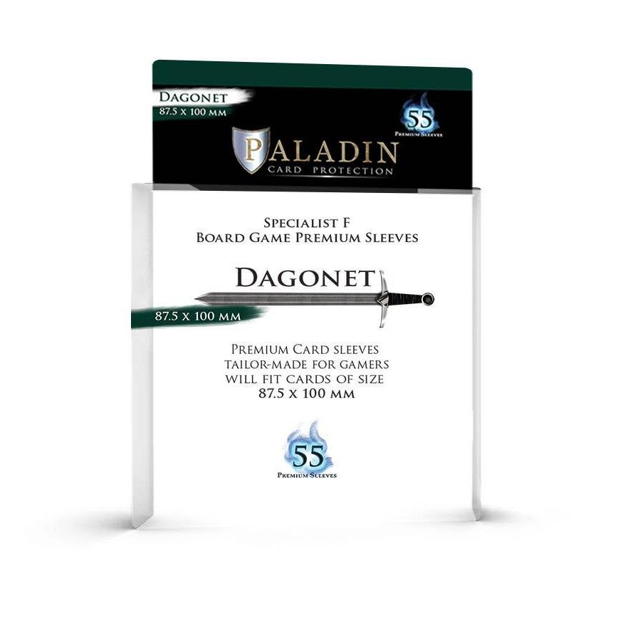 Paladin Card Protectors - Clear Gloss Large Sizes: Dagonet – 87.5x100mm