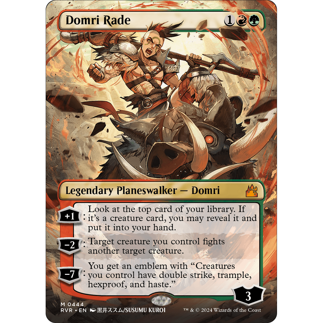 Domri Rade (RVR-444) - Ravnica Remastered (Borderless)