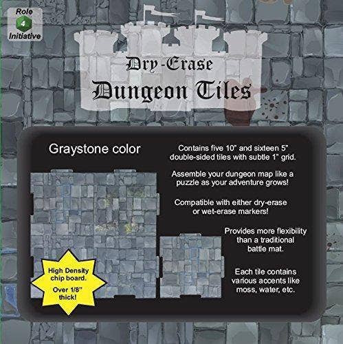 Dry Erase Dungeon Tiles, various colors, shapes, and sizes: Sand / Five 10" & Sixteen 5" Squares