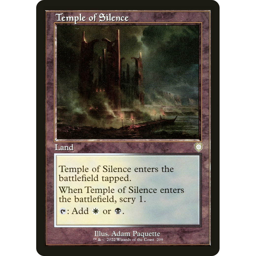 Temple of Silence (Retro Frame) (BRC-209) - The Brothers' War Commander