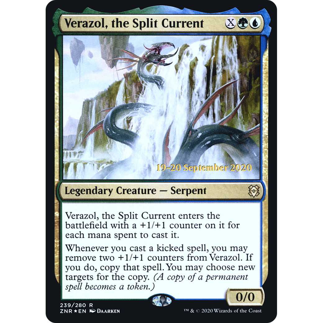 Verazol, the Split Current (PRE-239) - Zendikar Rising Promos Foil