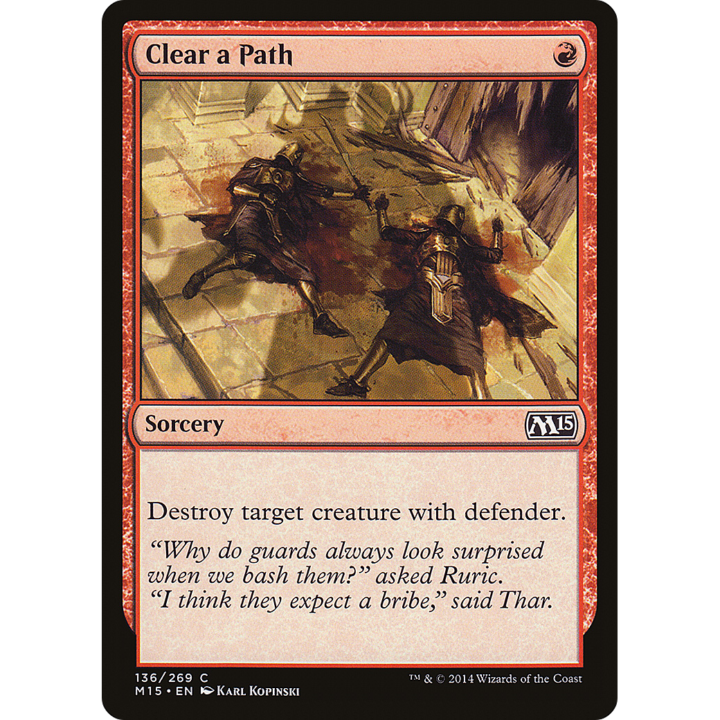 Clear a Path (M15-136) - Magic 2015 Foil
